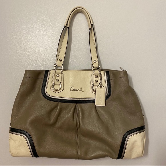 COACH VINTAGE LEATHER HANDBAG PURSE - Picture 7 of 12